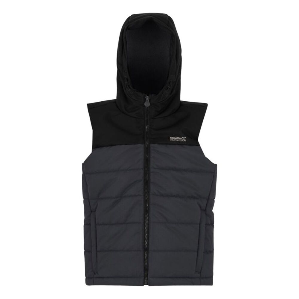 Regatta Childrens/Kids Lofthouse Body Warmer / Black/Seal Grey